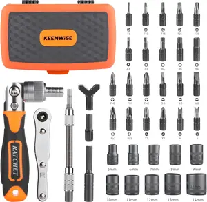 IRONFIX Ratcheting Screwdriver Set:  38-in-1 Ratchet Screwdriver Tools Versatile Magnetic Tools for Mechanics and DIY Enthusiasts (2880A)