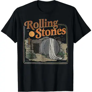 The Stone was Rolled Away He is Alive Retro Christian Easter T-Shirt