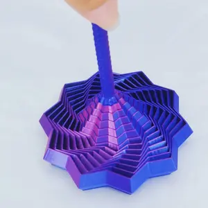 Star-Shaped 3D Printed Fidget Spinner, Stress Relief Toy, Gradient Colorful, Enhanced Sensory Experience, Unique Design, Perfect Gift Choice