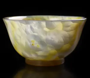 4.8" Premium Brazilian Agate Carved Crystal Bowl, Crystal Healing
