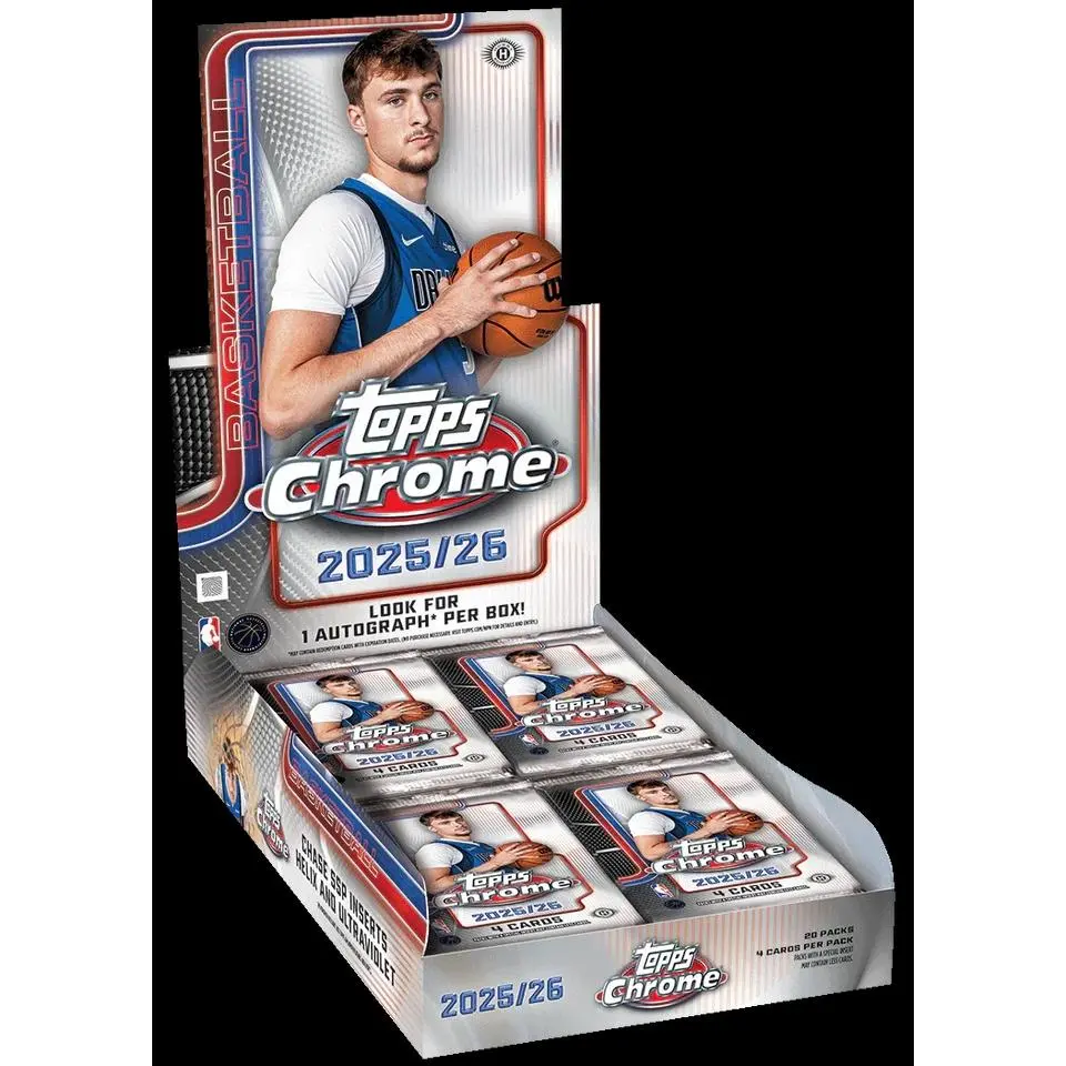 2025-26 Topps Chrome Basketball Hobby Trading Cards LV