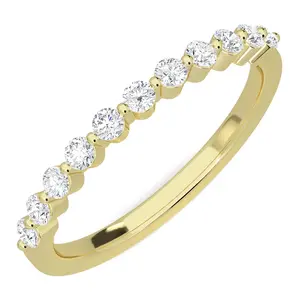 Vida Lab Diamonds 0.30 cttw Tanya Half EternityBand Ring, 14K