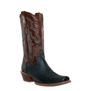 Corral Men's Navy Blue Cognac Ostrich Embroidery Boot A4401