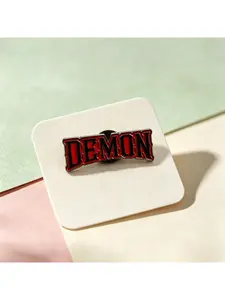 Unisex "DEMON" Western Style Badge Brooch Enamel Pin Accessory for Backpacks Jackets Ideal Gift