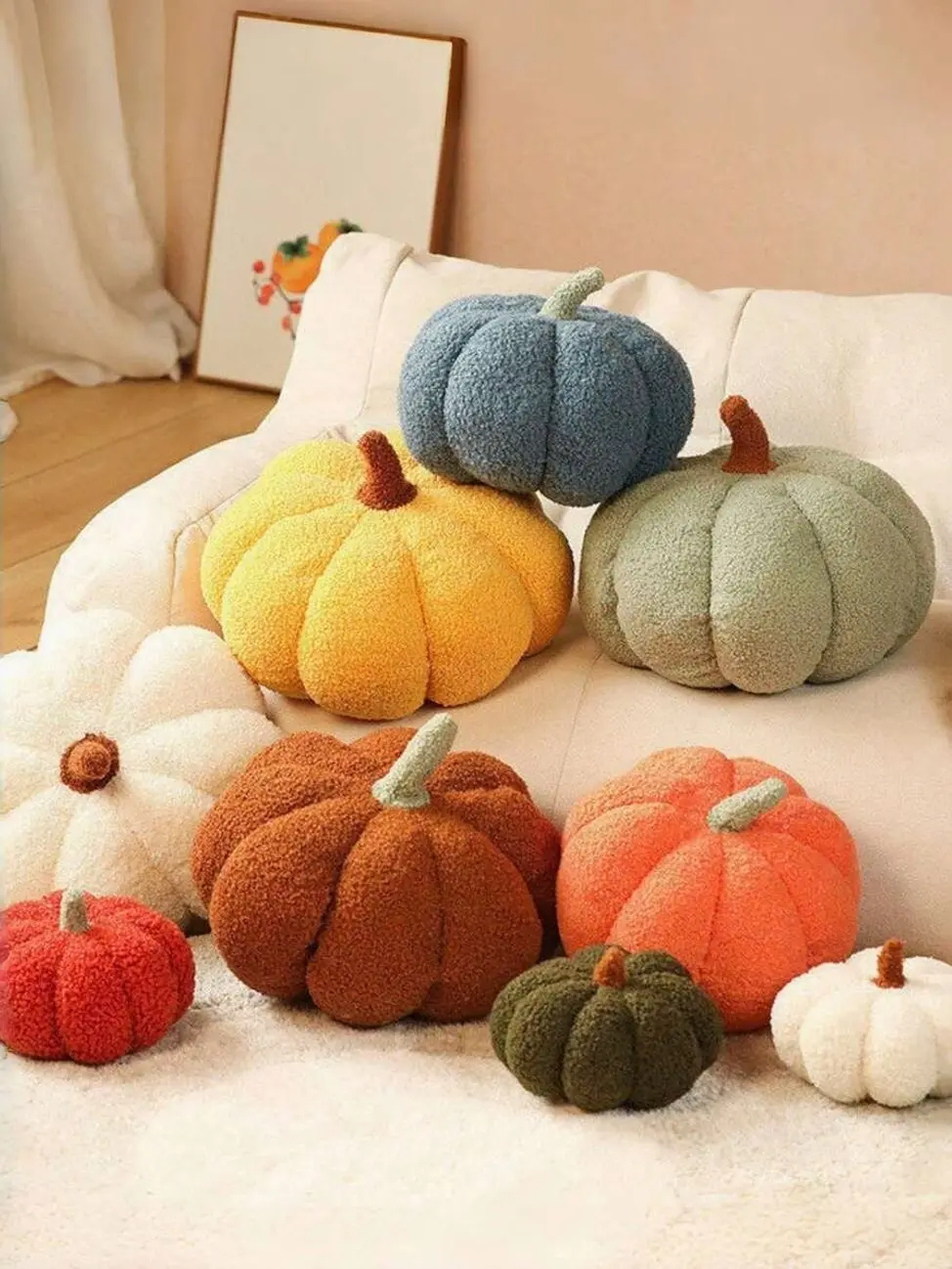 Pumpkin Throw Pillow, Soft And Cute Halloween Pumpkin Decorative Pillow, Adds Festive Atmosphere To Your Home Decor. This Pumpkin Throw Pillow Is Perfect For Bedroom Or Sofa Cushion, Making It An Excellent Halloween Gift For Friends And Family.