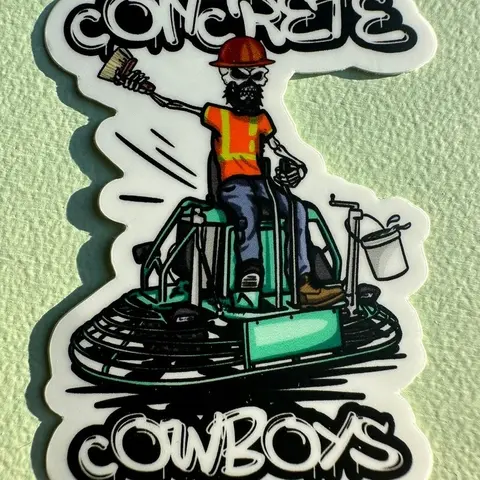 Concrete cowboys Sticker, Hard Hat Sticker, Lineman sticker, Blue Collar Sticker, Power Lineman Sticker
