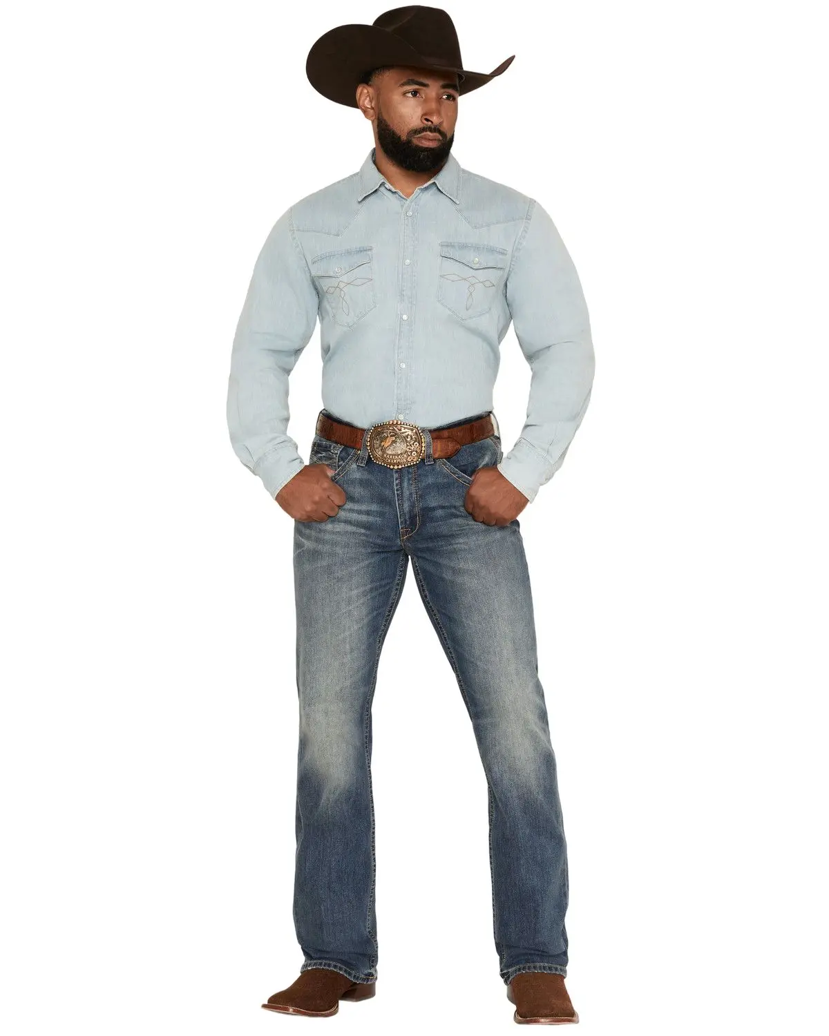 Cody James Men's Men'S Denver Wash Wyatt Slim Bootcut Stretch Denim Jeans - Cjfa26j02-Mdw