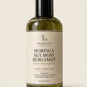 Moringa, Sea Moss & Bergamot Essential Oil Body Oil   Argan Jojoba Comfort