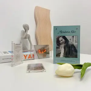 Crystal Magnetic Elegance Photo Frame Decor Yellow