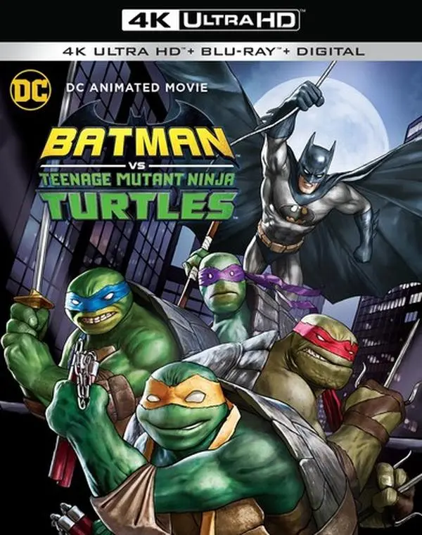 Batman vs. Teenage Mutant Ninja Turtles  [4K ULTRA HD BLU-RAY MOVIE] Black, With Blu-Ray, 4K Mastering