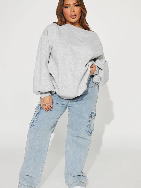 Vera Off Shoulder Oversized Sweatshirt