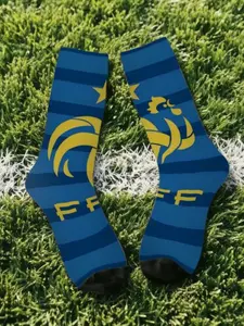 1 Pair Hip Hop Retro France Crazy Men's compression Socks Unisex Football Street Style Seamless Printed Funny Novelty Happy Crew Sock Match Day Essentials