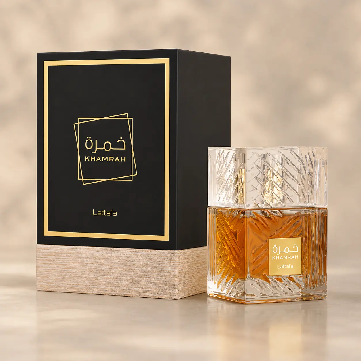 Lattafa Khamrah Eau De Parfum 100ml Luxury Unisex Perfume Long Lasting Warm Spicy Sweet Fragrance