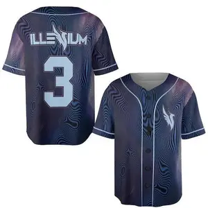 Illenium Baseball Jersey, Swirl Wave Rave Shirt For Edm Festival Outfit #Baseball