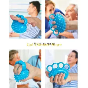 Fingers Massage Ball Hand Grip Isolation Decompression Rehab Training