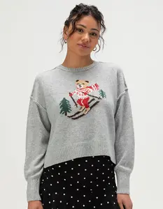 PINK ROSE Bear Womens Sweater