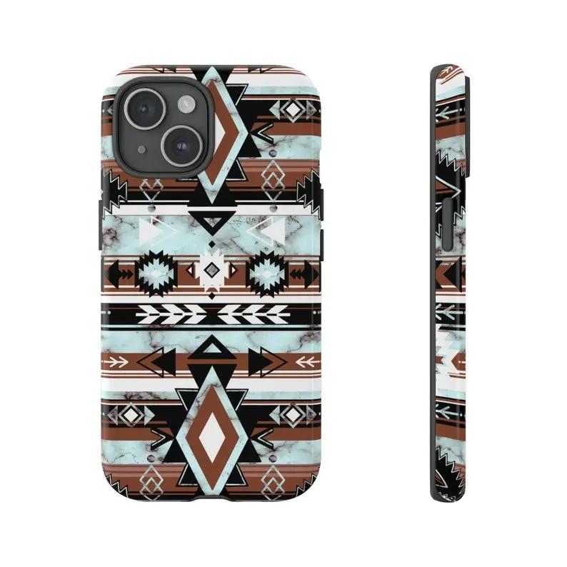Trendy Aztec Phone Case Aztec iPhone Case Western Phone Case Western iphone Case Western Gift Cowgirl Phone Case Western Accessories Rodeo Gift Phone case Phone Cover Hard Case Tough 2-piece Phone Case Compatible with Samsung Galaxy S25