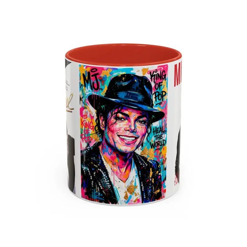 Pop Icon Dance Inspired Mug, Retro Music Legend Coffee Cup, Classic Performance Graphic Mug, Vintage Style Fan Gift