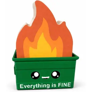 - Dumpster Fire Sticky Notes - 400 Sheets - Novelty Desk Decor with Cute Design - Funny  Idea