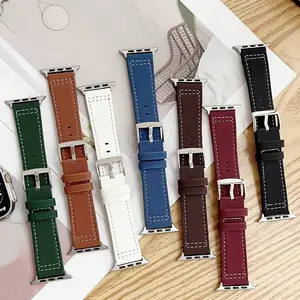 Faux Leather Watch Band (Band Only), Replacement Watch Band for Apple Watch 38/40/41mm & 42/44/45/49mm, Smartwatch Strap, Smart Watch Accessories, Wearable