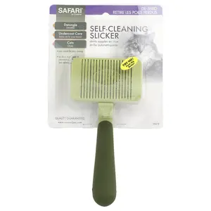 Safari Self-Cleaning Slicker Brush for Cats, 1 Slicker Brush