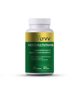 Lyvv Men's Multivitamin - Comprehensive Blend of Essential Vitamins and Minerals, Antioxidants, Immune Support, Well-being support Healthcare Supplement