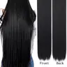 32 Inch Heat Friendly Synthetic Hair Extensions Clip Ins Ultra Long Straight Hair Women Wigs Natural Looking Soft Long Straight Remy Hair Heat Resistant Clip On Synthetic Fiber Hairpieces For Everyday Party Use