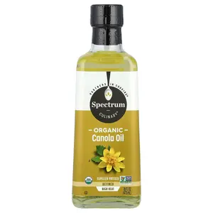 Spectrum Culinary Organic Canola Oil, Expeller Pressed, Refined, 16 fl oz (473 ml)