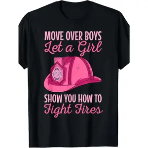 EWH Fire Fighter Female Firefighter Female Volunteer Firefighter Rescue Worker T-shirt y2k  outfits  men time  tee  shirt  backwards demon slayer  merch double print oversize lightweight acid valentine gift cadena graphic tee