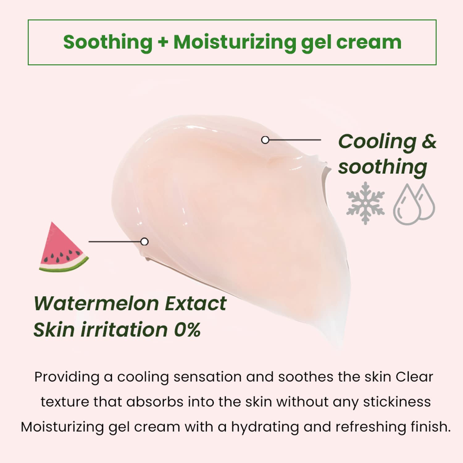 [Heimish] Watermelon Moisture Soothing Gel Cream 110ml – Hydrating & Cooling Gel for Face and Body, Soothes Redness, Hypoallergenic Formula