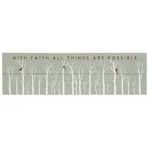 Sincere Surroundings 24" With Faith Cardinals V intage Pallet