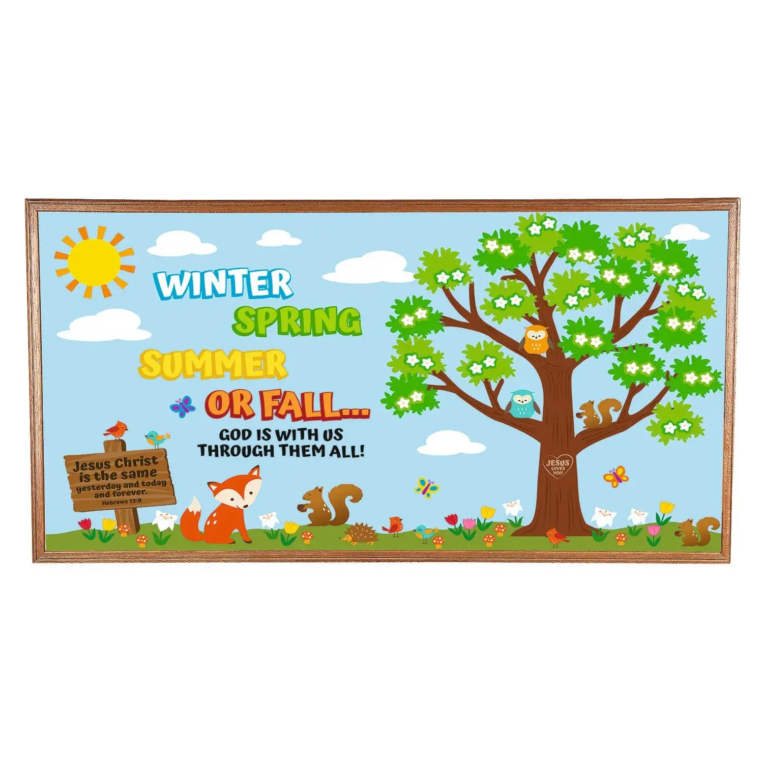 Seasons of Faith Bulletin Board Set - 226 Pc.