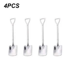 4PCS Stainless steel watermelon spoon shovel spoon household creative dessert watermelon spoon cute shovel Spoons Set