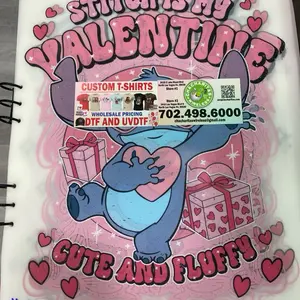 Valentine’s Day Cute him and her shirt designs DTF Heat Transfer HOT Peal Press Shirt Transfer