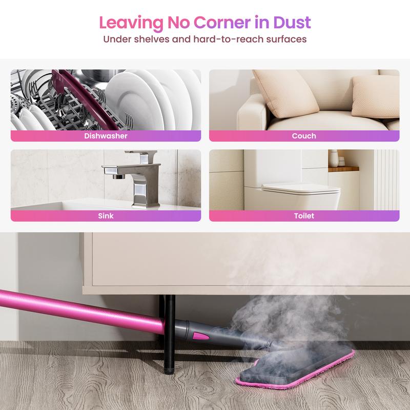 Schenley 18-in-1 Steam Mop with Detachable Handheld Steamer for Walls, Floors, Tiles, Tackles Grease & Sticky Messes, Includes Multiple Accessories Cleaning Tools Cleaning Set