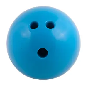 Champion Sports  4 lbs Plastic Rubberized Bowling Ball, Blue