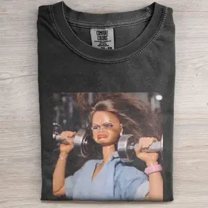 Comfort Colors Funny Gym Doll Shirt, Vintage Workout Meme T-Shirt, Retro Humor Fitness Tee, Sassy Workout Graphic