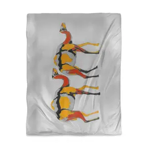 Begin Home Decor 3817-HWCT-AN301 Abstract Dromedaries Twin Size Duvet Cover - African Bedroom Decor