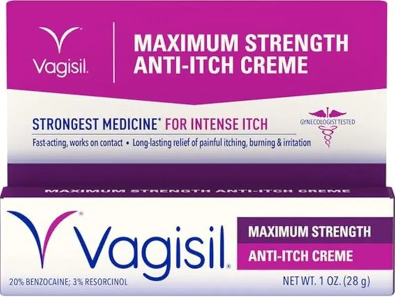 Vagisil Feminine Cream with Benzocaine for Women, 1 oz