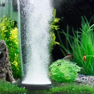 Aquarium Air Stone, Bubble Stone Fish   Ultra Silent Deep Dissolving  Diffuser Kit for Aquarium Fish  and Hydroponic