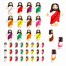 Mini Jesus Figurine Christian Desk Decor - Colorful Small Religious Toy Collectible