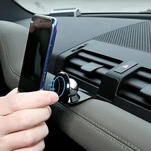 Alumium Alloy Car Interior Center Console Dashboard Main Co-Pilot Air Vent Mobile Phone Holder for Land Rover Defender 110 2020 2021 2022 Car Accessories, BLACK