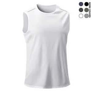Men's   - Breathable, Quick-Dry Sleeveless Shirt, Suitable for Summer Gym, Running, and Training, Crew Neck, Polyester Fiber, Black/White/Navy Blue, Athletic Wear High Elasticity Lifestyle Beater Set Majin Vegeta Dragon Ball Tees tank tops