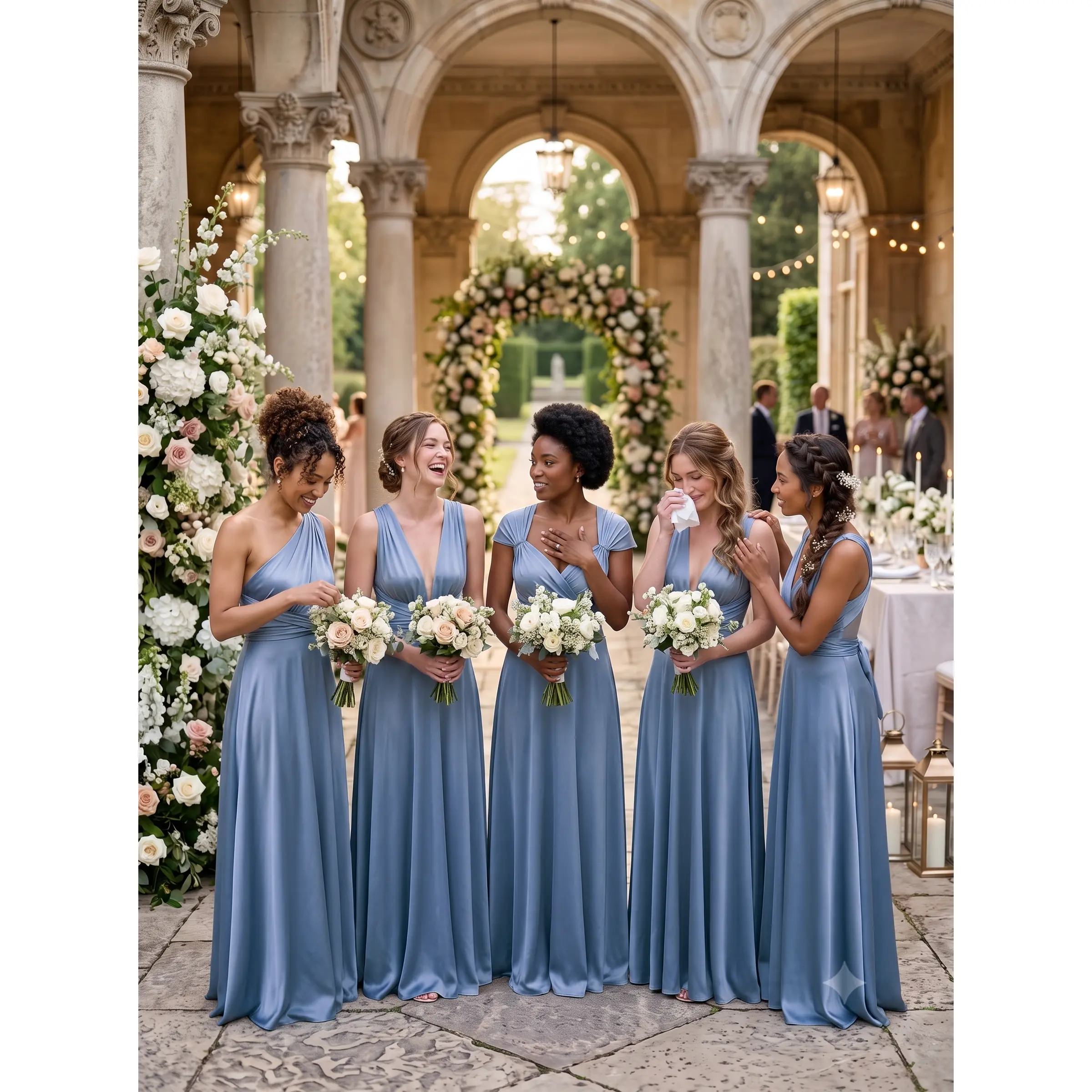 Convertible Infinity Bridesmaid Dress with Hidden Pockets – Multiway Wrap Formal Maxi Gown for Weddings & Plus Size