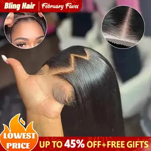 Bling Hair Wear and Go Glueless Human Hair Wigs Pre-cut Lace 7x5 Body Wave/Straight/Deep Wave Human Hair Wigs For Women Ready To Wear TikTokShopBlackFriday
