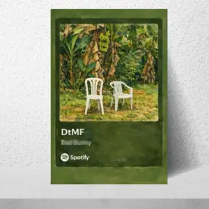 Benito Bunny DTMF Fan Poster Puerto Rico Music Art Print Latino Wall Decor