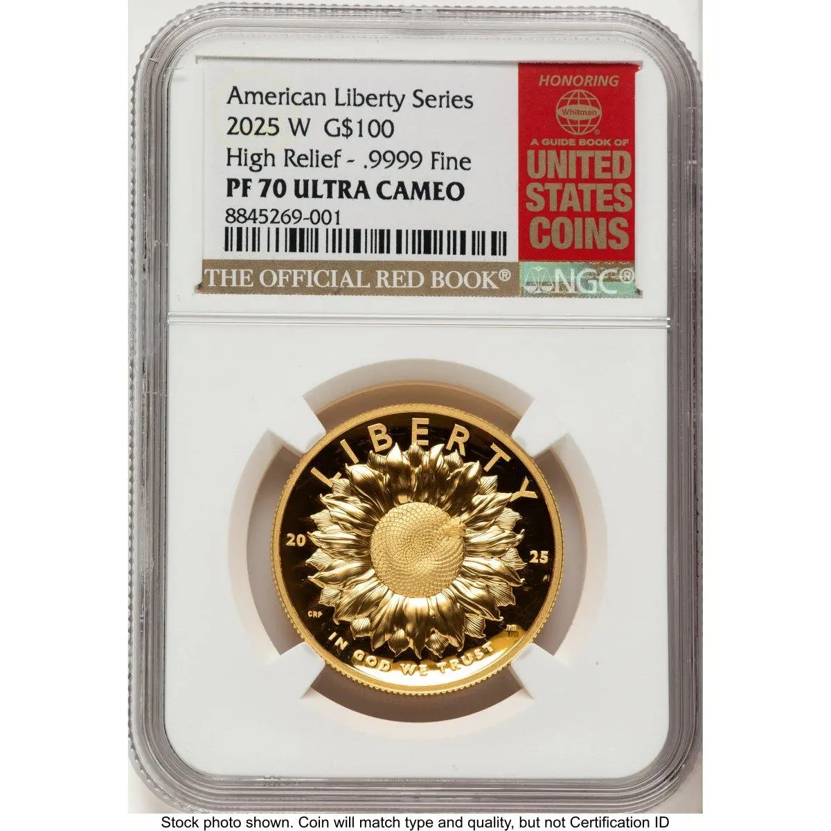 Modern Bullion Coins (2025-W G$100 American Liberty High Relief, DC Red Book)