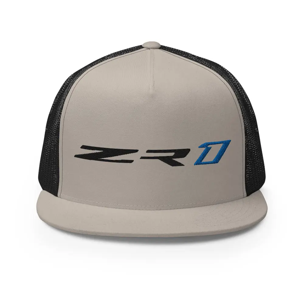 Corvette C7 ZR1 Owner 7th Gen Vette Custom Embroidered 5 Panel Trucker Cap Snapback Hat