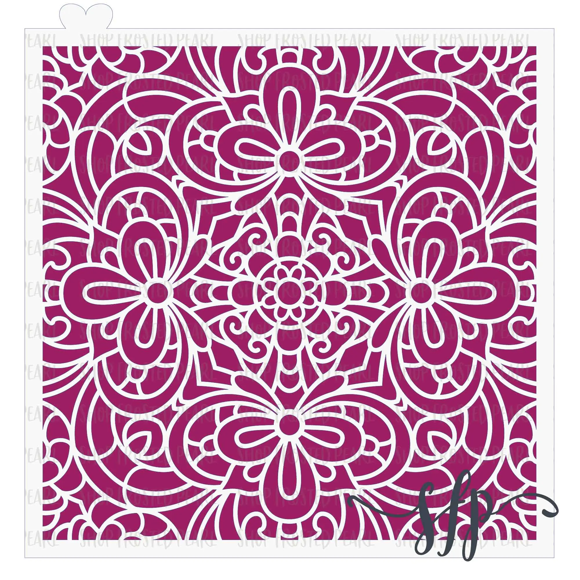 Delicate Lace - Stencil | Cookie Stencil, Baking Supplies, Wedding, Floral, Pattern, Cookie Decorating