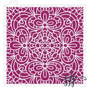Delicate Lace - Stencil | Cookie Stencil, Baking Supplies, Wedding, Floral, Pattern, Cookie Decorating